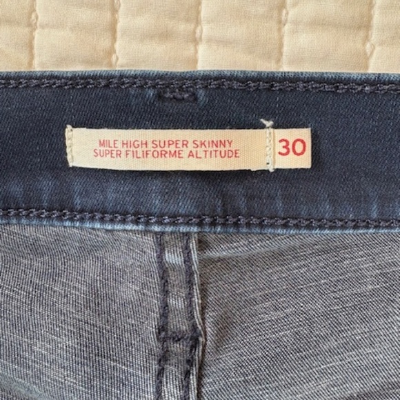 Levi's high waisted super skinny jeans - Picture 3 of 3